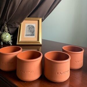 Lot of 4 Cermer Kalypso Glazed Mini Pots